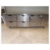 Beverage Air 4-Drawer Pizza Prep Table 93"
