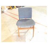 Bid X5 Nice Blue Cushioned Chairs