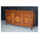 18th Century French Provincial Three Door Fruitwood Enfilade