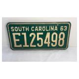 1963 License Plate