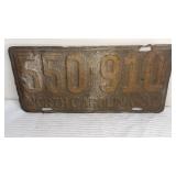 1937 License Plate