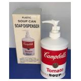 1991 Plastic  Campbells Tomato Soup Soap Disp 7"