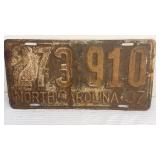1937 License Plate