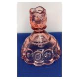 LE Smith Monn and Stars Pink Candle Stick 4.5"