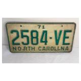 1971 License Plate