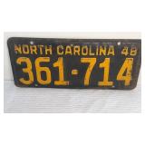 1948 License Plate