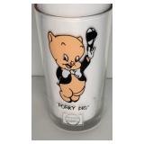 1973 Porky Pig Collectors Pepsi Glass 5"