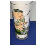 1976 Porky Pig Collectors Pepsi Glass 6.25"