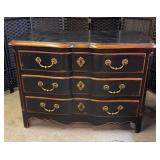 Black/Gold Chest of Drawers 46x23x33t