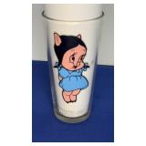 1973 Petunia Pig Collectors Pepsi Glass 6.25"