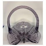Fenton 95th Anniversary Amethyst Thistle Basket