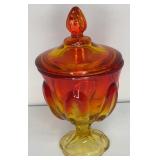 LE Smith Orange Flame Covered Candy 8"