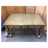Theodore Alexander Coffee Table 10x48 chip one leg