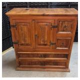 Reclaimed Wood Rustic Cabinet 5x15x36t