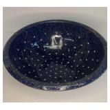 11" Blue Enamel Colander