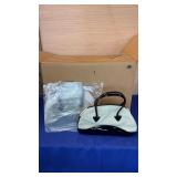 Case of 28 Estee Lauder Tan/Black Patent Purse