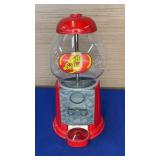 9" Vtg Jelly Belly Dispenser Glass/Metal works