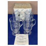 Princess House set of 4 Crystal Irish Coffee #504