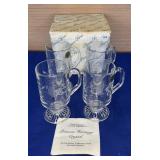 Princess House set of 4 Crystal Irish Coffee #504