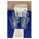 Princess House set of 4 Crystal Irish Coffee #504