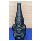 Ranuzzi Lima Peru Black Glass Decanter 11"