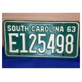 1963 License Plate