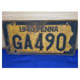 1940 License Plate