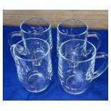 set of 4 Princess House Heritage Coffe Mugs