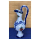 Hand Painted Portugal Pitcher 9"