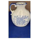 Vtg Southpaw Florida Souvenir Pitcher 9"