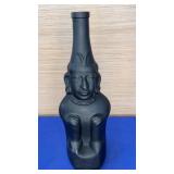 Ranuzzi Lima Peru Black Glass Decanter 11"