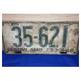 1940 License Plate