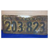 1932 License Plate