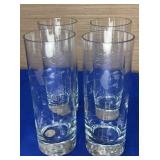 set of 4 Princess House Heritage 6.5" Highball