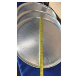 (3)  20" Aluminum Pizza pans no shipping