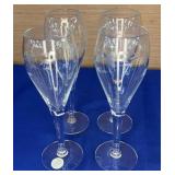 set of 4 Princess House Heritage Wine Glasses