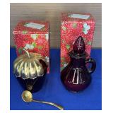 Avon Strawberry Cruet/Jam pot empty