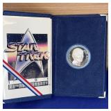 1991 .999 Sterling Star Trek 25th Ann Mr Spock Coi