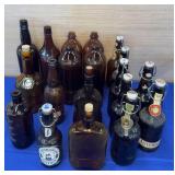 Brown Glass Bottle lot no shipping