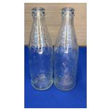Pair 10oz Pepsi Bottles