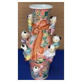 10" Vtg Chinese Fertility Vase