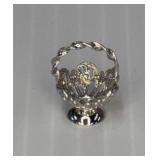 Sterling Silver Basket Charm handle broken .75"