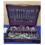 Misc Flatware in Wood Box