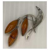 Handmade? Brooch unmarked 2.25"