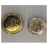 Pin Lot Gold Tone/ 1963 Sterling  1"