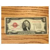 1928 D $ 2 Dollar Bill