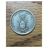 1944 US Pillipines 50 Centavos