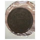 1865 2 Cent Piece