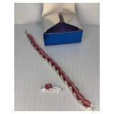 2004 Avon Cats Eye July Birthstone Bracelet w/ext