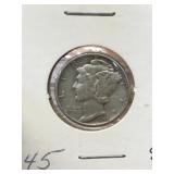 1945 Mercury Dime